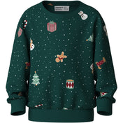 Name It Botanical Garden Christmas Nmnvohom Ls Nreg Sweat Bru
