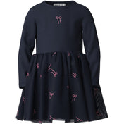 Name It Navy Blazer Bow Nmfveross Ls Tyl Kjole
