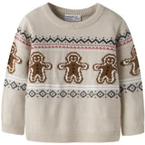 Name It Peyote Melange Nmnrismas Ls Strik Cot