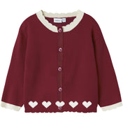 Name It Red Dahlia Nmfralbos Ls Strik Card
