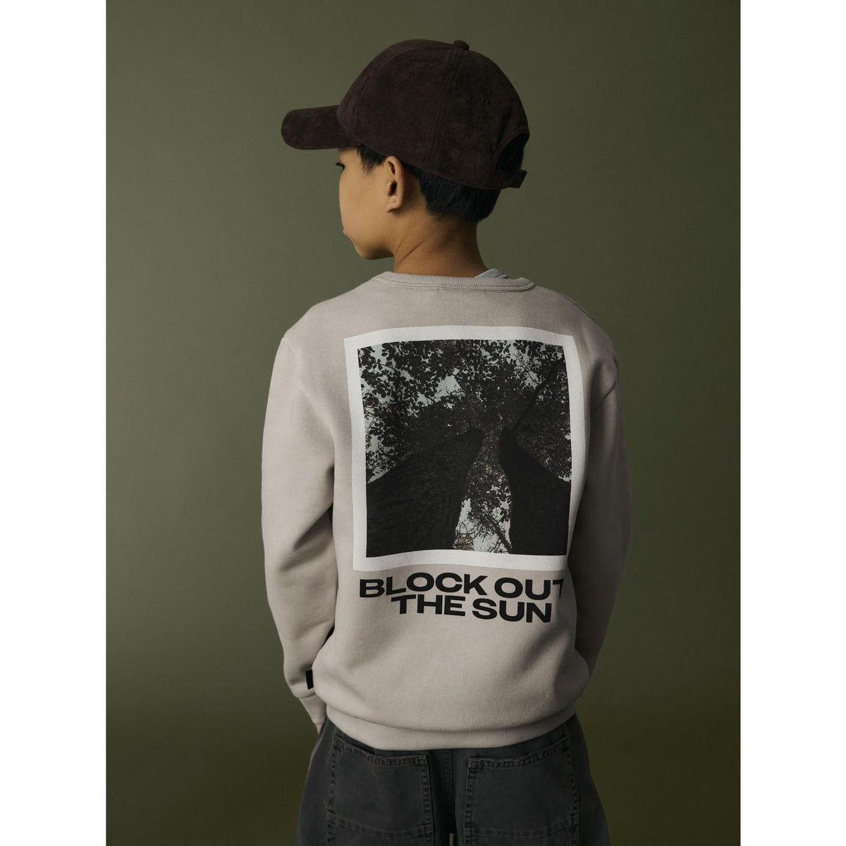 Name It Island Fossil Nkmrair Ls Nreg Sweat Bru Æske