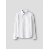 Name It Bright White Nkmron Ls Jersey Skjorte