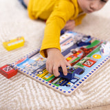 Melissa & Doug Multifarvet Puslespil - Chunky Brikker - Køretøjer