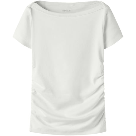 Name It Cloud Dancer Nkfnorikko Ss Xsl Top