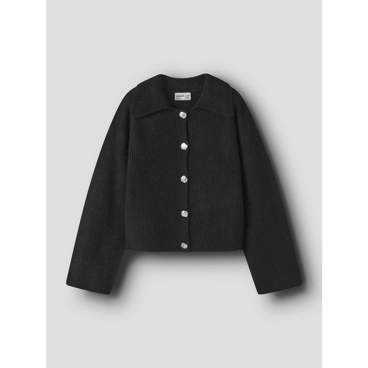 Name It Black Nkfotilis Ls Loose Strik Card