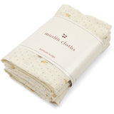 Konges Sløjd Lemon Dot 3 Pak Muslin Cloth Gots