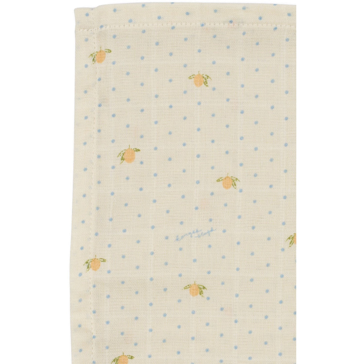 Konges Sløjd Lemon Dot 3 Pak Muslin Cloth Gots