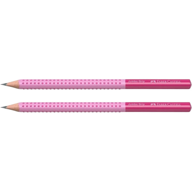Faber Castell Jumbo Grip Blyanter Farver Pink 2 stk.