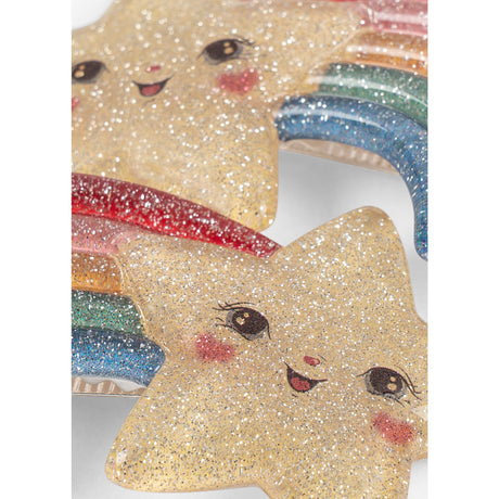 Konges Sløjd Multi 2 Pak Rainbow Star Hair Clip
