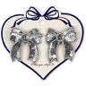 Konges Sløjd Silver 2 Pak Paliet Sløjfe Hair Clip