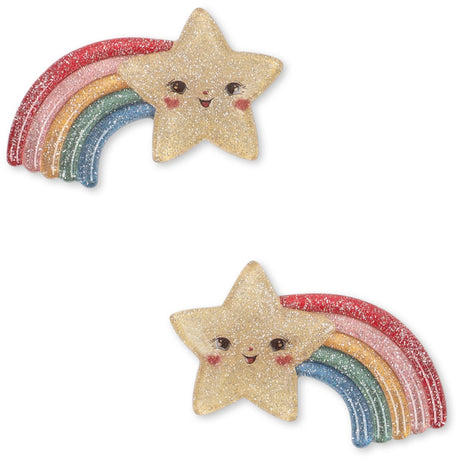 Konges Sløjd Multi 2 Pak Rainbow Star Hair Clip