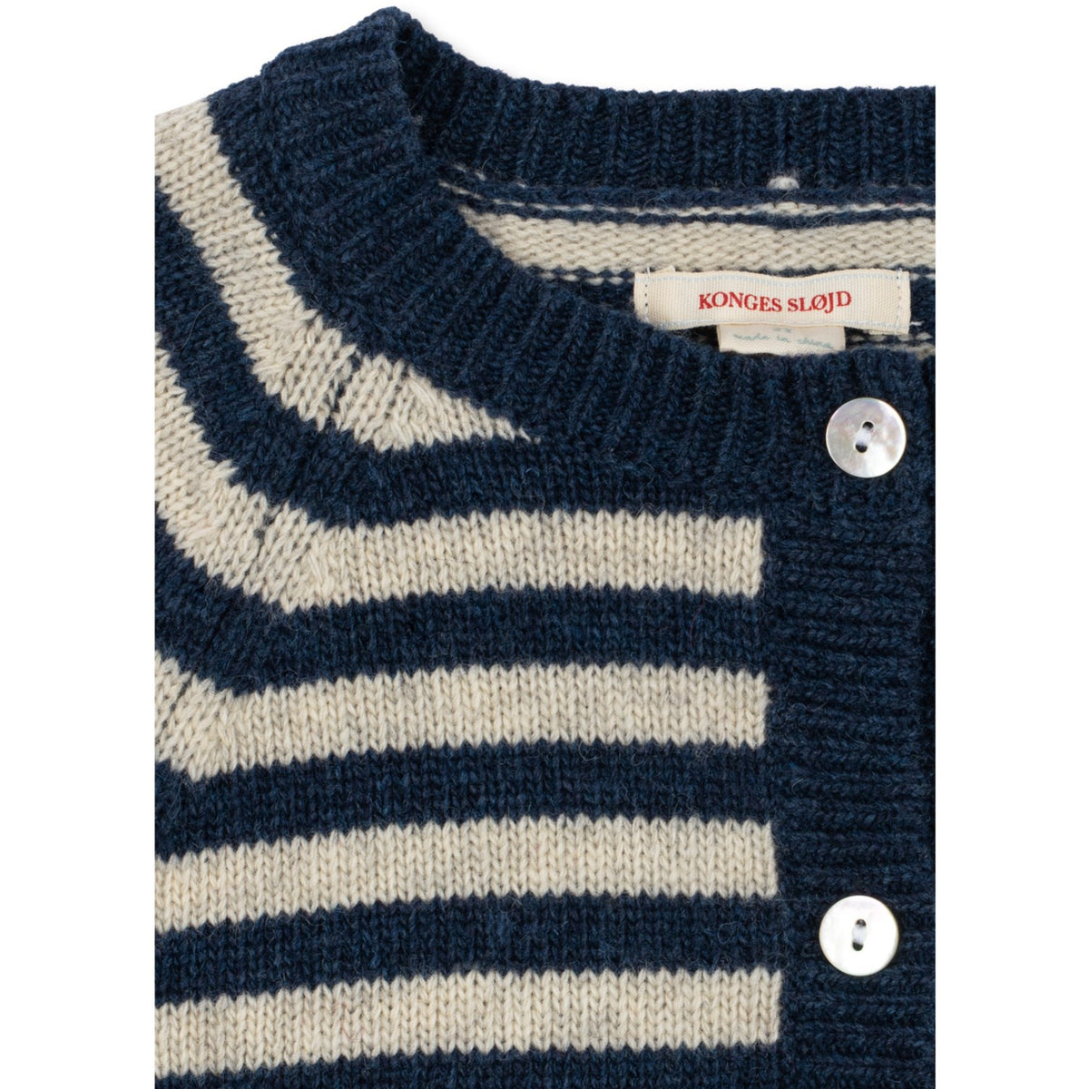 Konges Sløjd Blue Stripe Billi Strik Cardigan