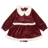 Konges Sløjd Red Dahlia Christmas Romper Kjole Grs