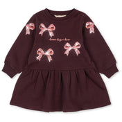 Konges Sløjd Decadent Chocolate Lou Sløjfe Sweat Kjole Gots