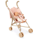 Konges Sløjd Pink Check Poppy Dukke Stroller Sæt