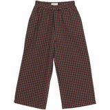 brunobruno nation Marron Plum Check Francis Seersucker Bukser