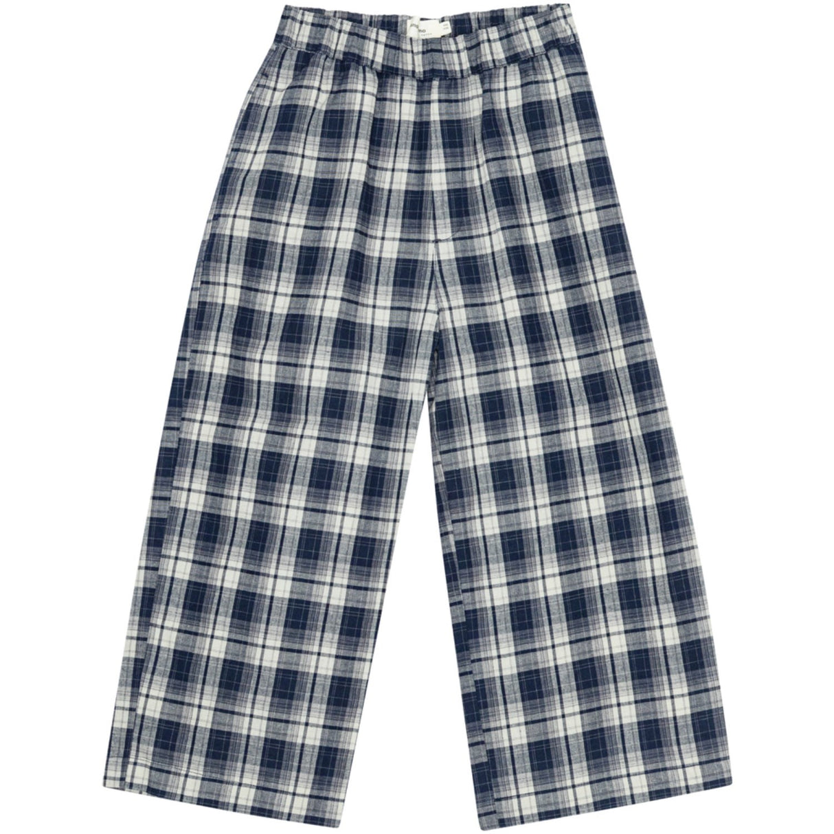 brunobruno nation Mood Indigo Blue Check Francis Navy Check Bukser