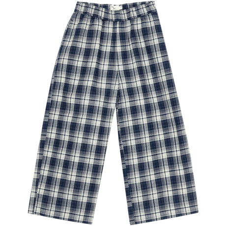 brunobruno nation Mood Indigo Blue Check Francis Navy Check Bukser