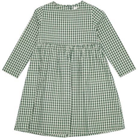 brunobruno nation Myrtle Green Check Vita Check Kjole