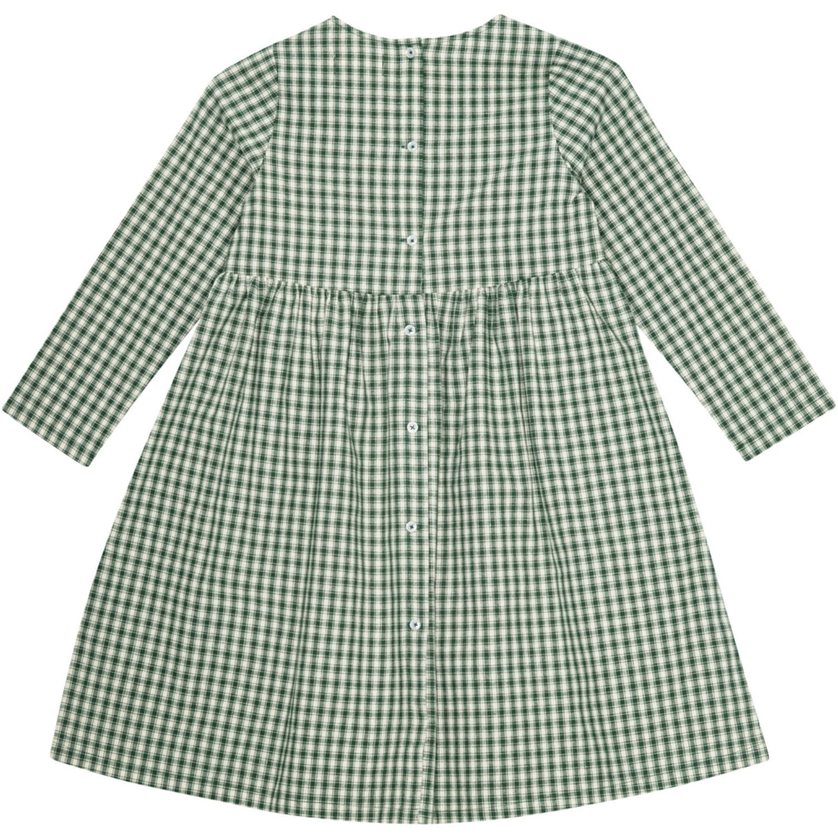 brunobruno nation Myrtle Green Check Vita Check Kjole