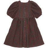 brunobruno nation Marron Plum Check Alva Kjole