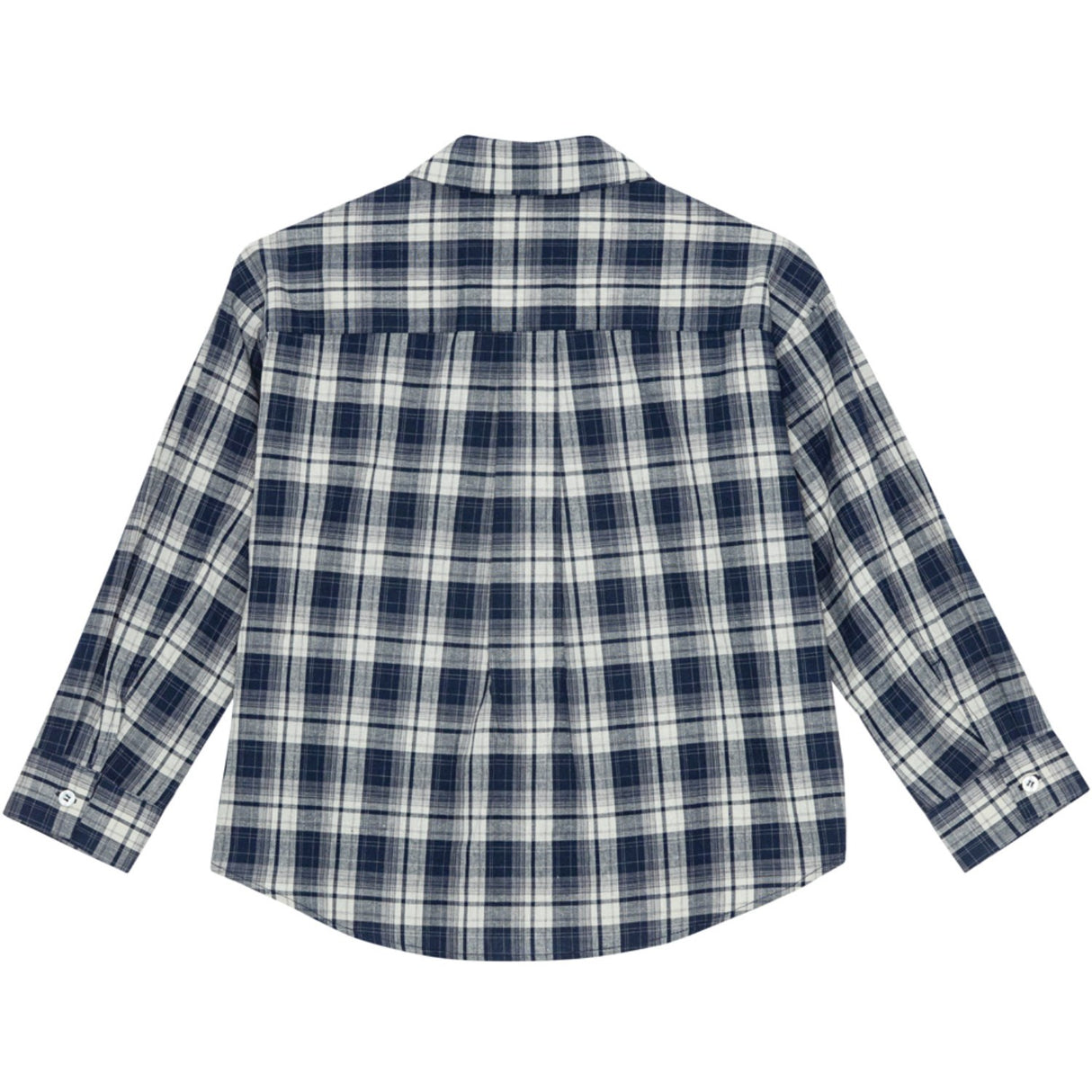 brunobruno nation Mood Indigo Blue Check Virgil Navy Check Skjorte