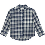 brunobruno nation Mood Indigo Blue Check Virgil Navy Check Skjorte