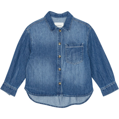 brunobruno nation Mid Blue Denim Ina Denim Skjorte