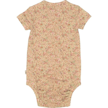 Wheat Barely Beige Small Flowers Jersey Body 2