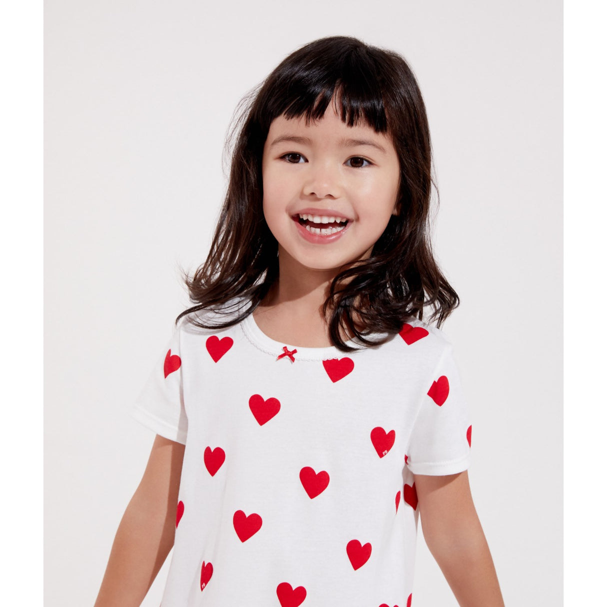 Petit Bateau Hearts Kortærmet Kjole