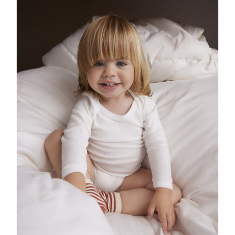 Petit Bateau White Langærmet Body 2-Pak
