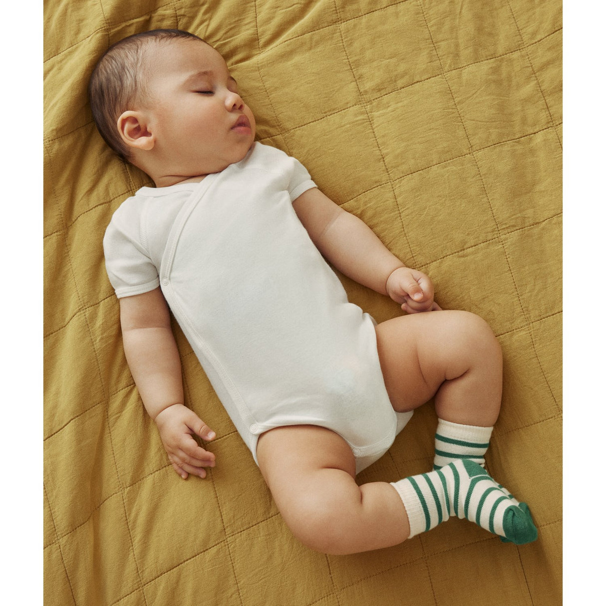 Petit Bateau Navy Stripe Kortærmet Body 3-Pak