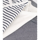 Petit Bateau Navy Stripe Kortærmet Body 3-Pak
