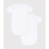 Petit Bateau White Kortærmet Body 3-Pak