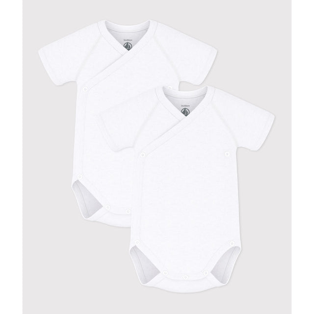 Petit Bateau White Kortærmet Body 3-Pak