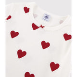 Petit Bateau Hearts Kortærmet Kjole