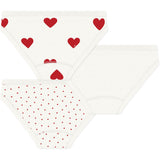 Petit Bateau Hearts Trusser 3-Pak
