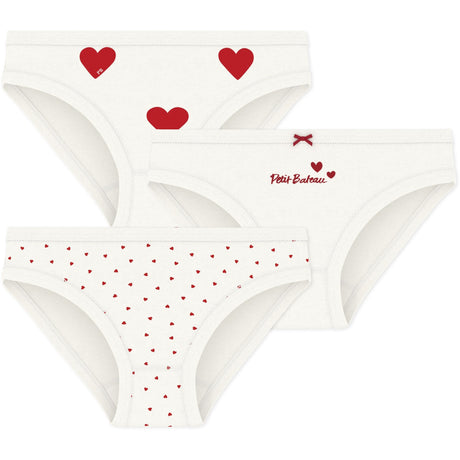 Petit Bateau Hearts Trusser 3-Pak