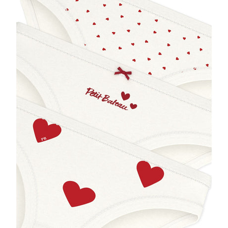 Petit Bateau Hearts Trusser 3-Pak