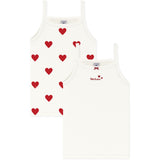 Petit Bateau Hearts Chemise Top 2-Pak