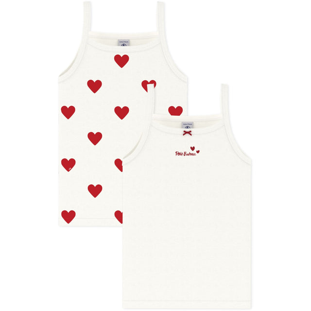 Petit Bateau Hearts Chemise Top 2-Pak