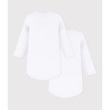 Petit Bateau White Langærmet Body 2-Pak