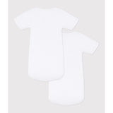 Petit Bateau White Kortærmet Body 2-Pak