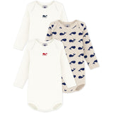 Petit Bateau Montelimar/Medieval Langærmet Body 3-Pak