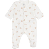 Petit Bateau MARSHMALLOW/BRUN Sleepsuit