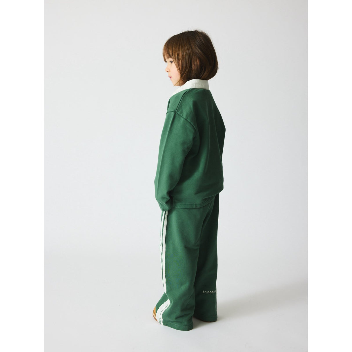 brunobruno nation Myrtle Green Dana Polo Sweatshirt Nb