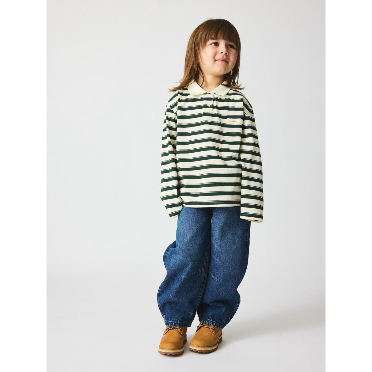 brunobruno nation Myrtle Jersey Stripe Kai Polo T-Shirt