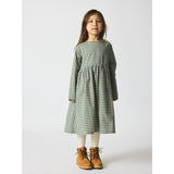 brunobruno nation Myrtle Green Check Vita Check Kjole