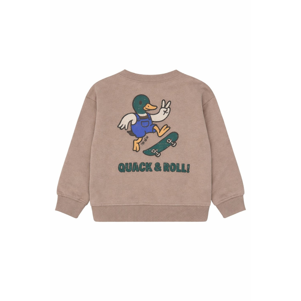 THE NEW Siblings Taupe Gray Tn Tnstvalino Os Sweatshirt