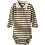 Lil'Atelier Kangaroo Turtledove Nbmlimia Ls Polo Body Lil